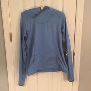 The North Face M light blue hoodie